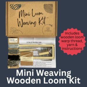 Mini Weaving Loom Kit β Beginner Weaving Kit with Yarn & Illustrated Guide