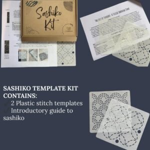 Plastic Sashiko Template Sashiko Kit Japanese Embroidery Sashiko Thread Slow Fashion Stitch Art Gift