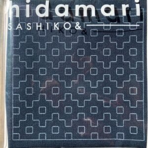 Cosmo hidamari sashiko coaster Set 4 Mixed sashiko designs Pre-printed fabric panel Cotton DIY Coaster Kit 10x10cm Each coaster Cosmo thread