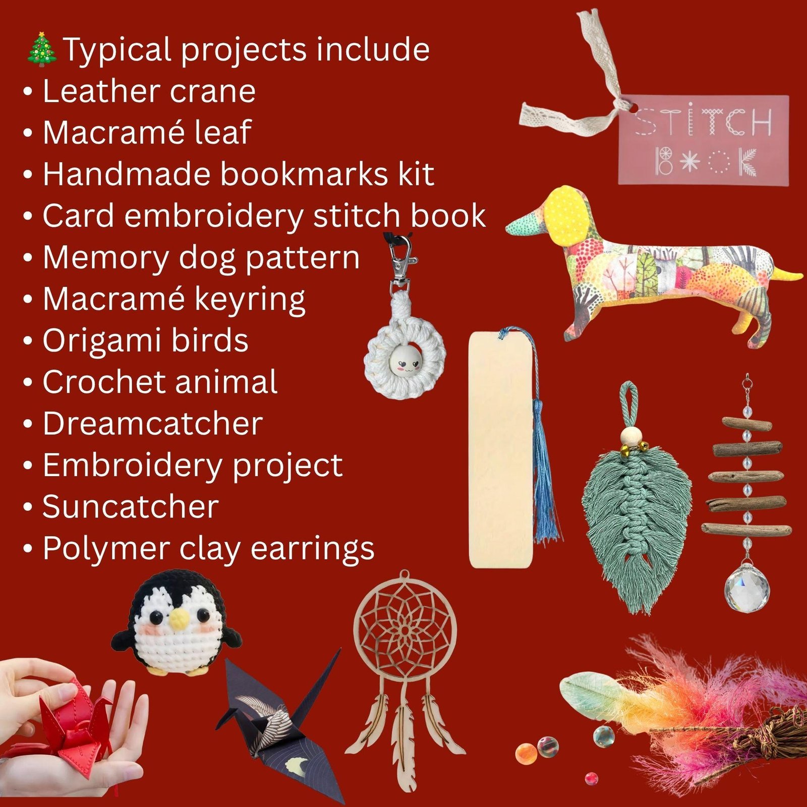 12-Day craft advent calendar Craft stash 12 DIY craft kits Christmas countdown for adults Creative gift Arts & crafts advent holiday present - Image 2
