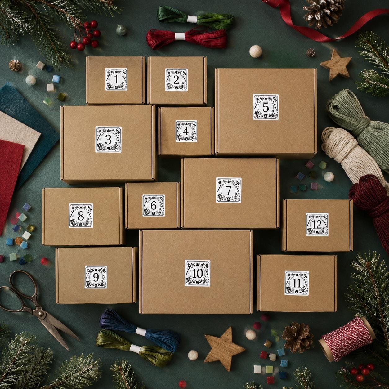 12-day Craft advent calendar – STUDIO 12 DIY craft kits Christmas countdown for adults Creative gift for teenager Arts & crafts advent - Image 8